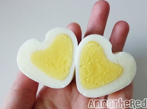 How to make a Heart Shaped Hard Boiled Egg for Valentine's Day!
