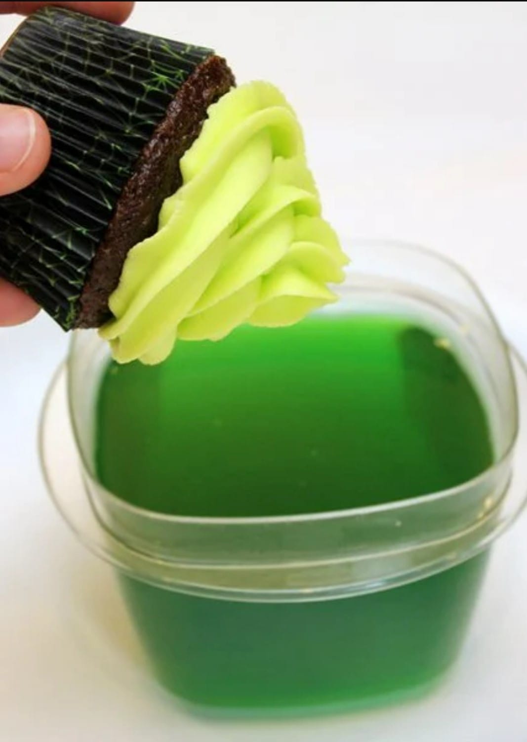 Neon Green Cupcakes