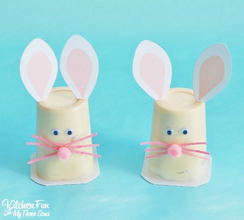 Easter Pudding Cups including Free Printables