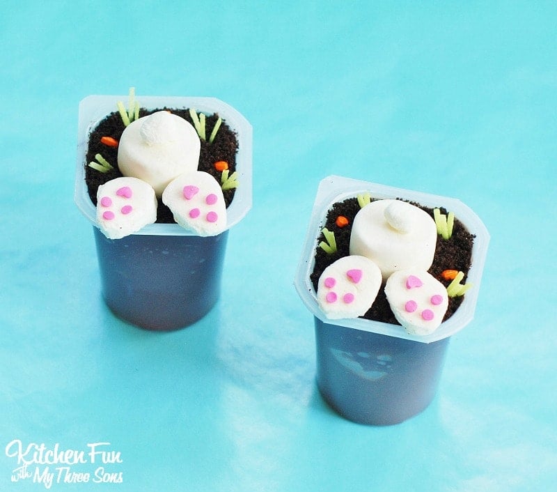 Easter Pudding Cups including Free Printables 