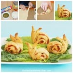 Snail Pesto Pinwheels Appetizer from KitchenFunWithMy3Sons.com