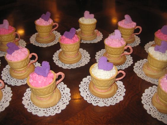 Tea Cup Cone Cupcakes...Over 20 of the BEST Cupcake Ideas for Parties & Bake Sales from KitchenFunWithMy3Sons.com