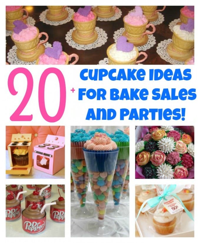 Over 20 of the BEST Cupcake Ideas for Bake Sales & Parties from KitchenFunWithMy3Sons.com