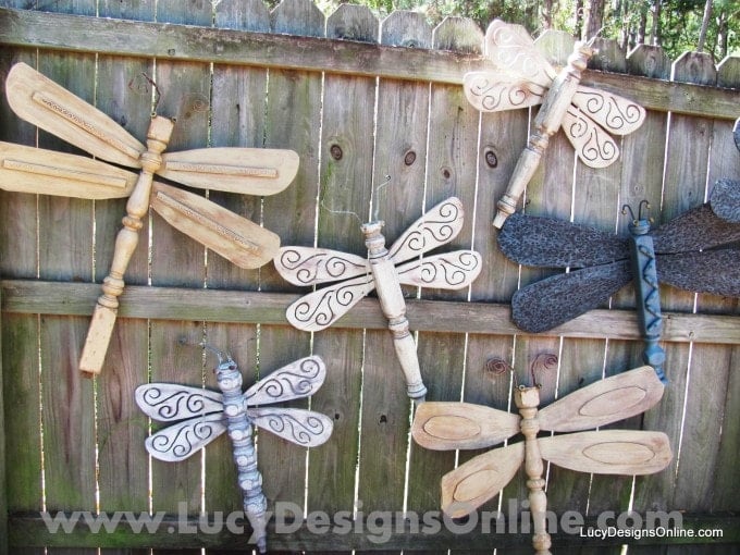 DIY Garden Dragon Flies 