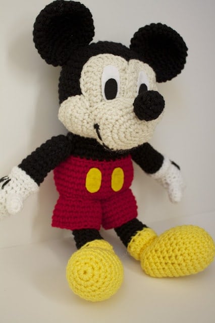 DIY Crochet Stuffed Mickey Mouse