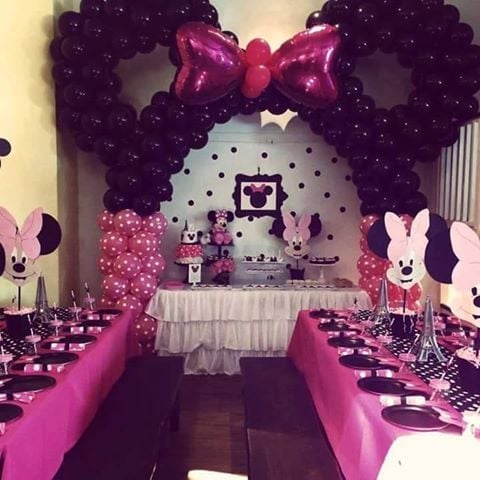 Minnie Mouse Balloon Party...these are the BEST Mickey Mouse Ideas!