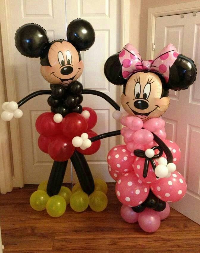 Mickey & Minnie Mouse Balloons for a Disney party!