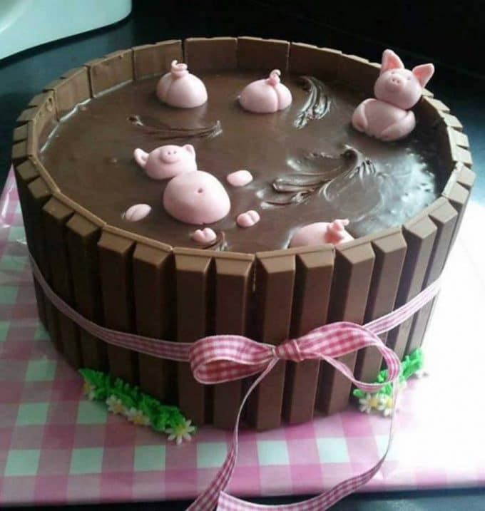 Pigs in the Mud Cake