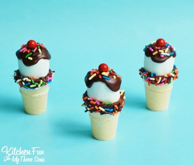 Easy Marshmallow Ice Cream from KitchenFunWithMy3Sons.com