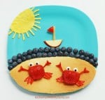 Summer Crab Pancake Breakfast from KitchenFunWithMy3Sons.com