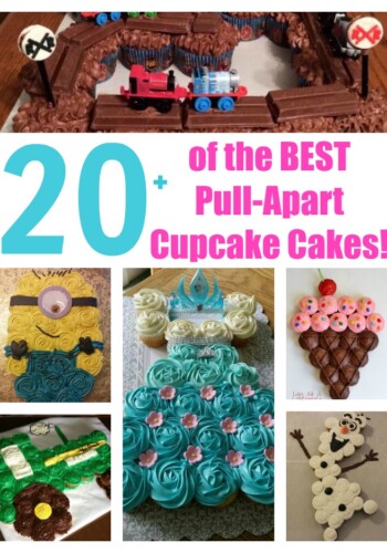 Over 20 of the BEST Pull-Apart Cupcake Cake Ideas from KitchenFunWithMy3Sons.com