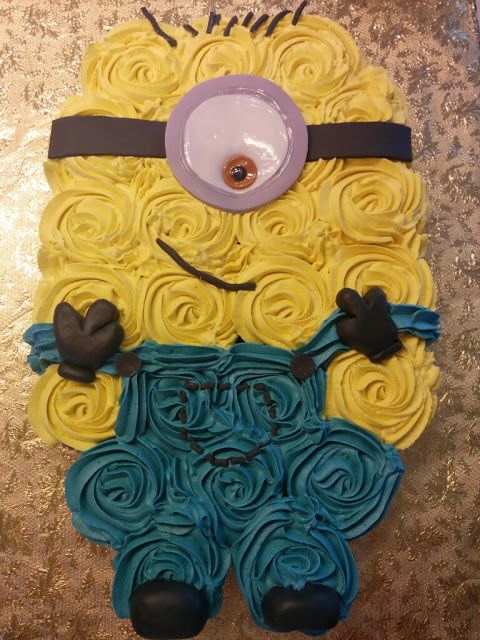 number 4 cupcake cake for boys