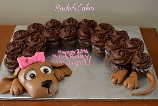 Puppy pull apart cupcake hot sale cake