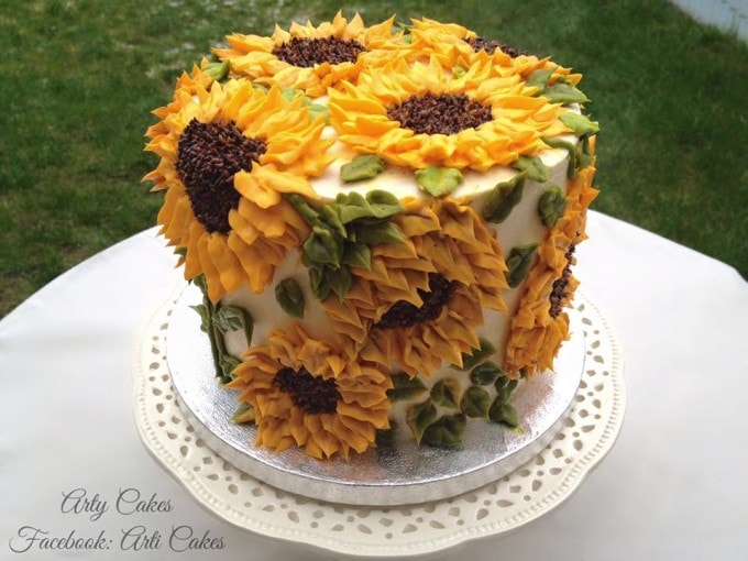 Sunflower Cake...these are the BEST Cake Ideas!
