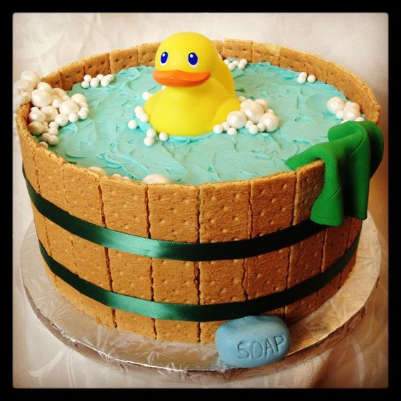 Baby Shower Rubber Duck Cake...these are the BEST Cake Ideas!