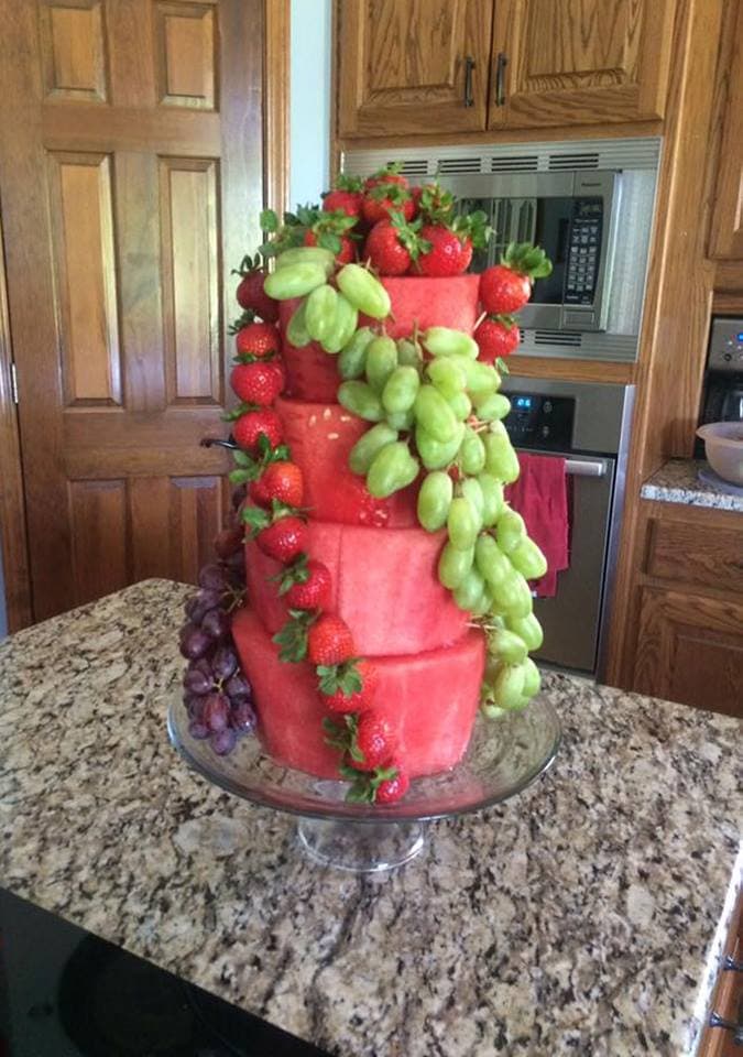 Watermelon Fruit Cake....these are the BEST Cake Ideas!