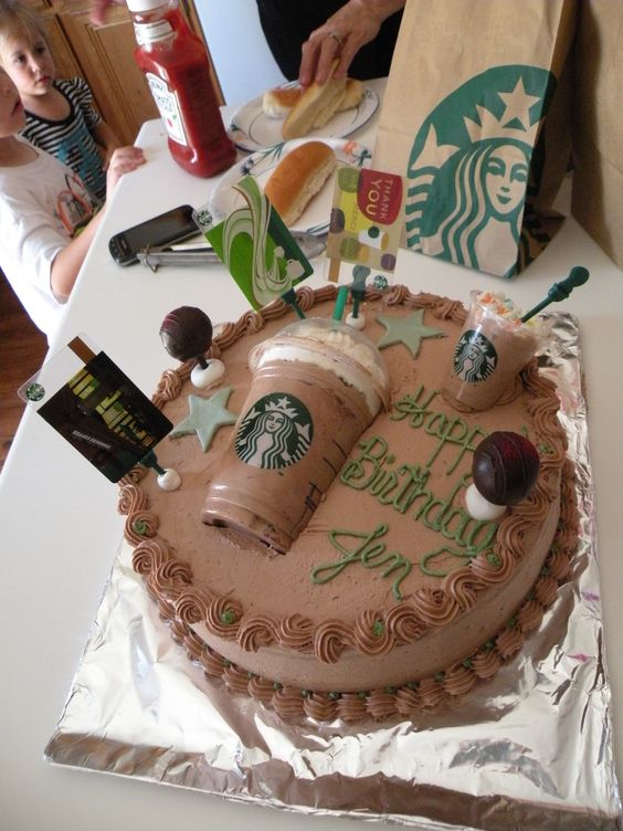 Starbucks Cake....these are the BEST Cake Ideas!