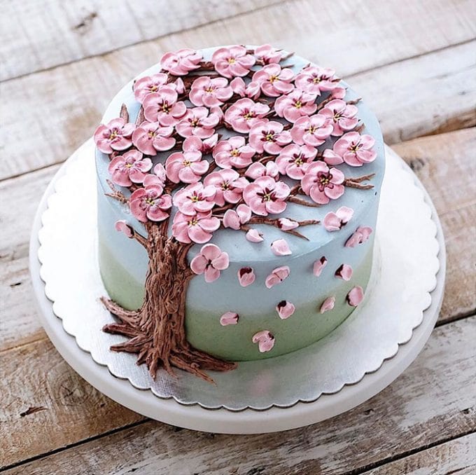 Cherry Blossom Cake...these are the BEST Cake Ideas!