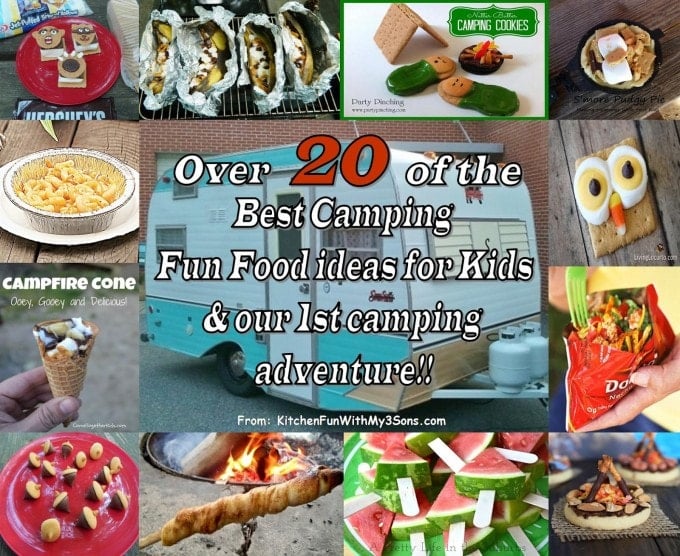 Over 20 of the best Camping Fun Food & Treat ideas for Kids 