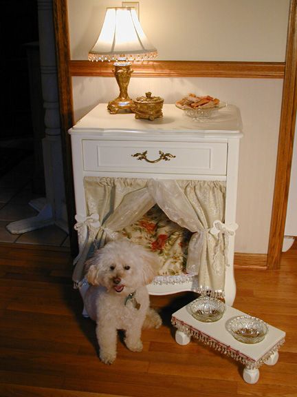 Turn an End Table into a Dog Bed...these are the BEST Upcycled Ideas!