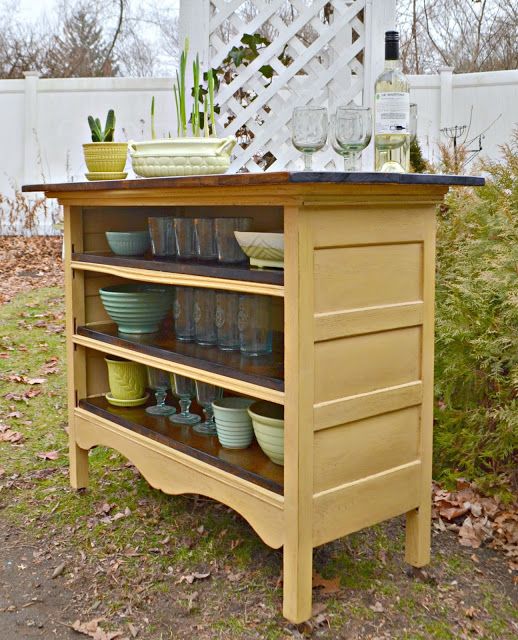 Turn an Antique Dresser into a Kitchen Island....awesome Upcycled & Repurposed Ideas!