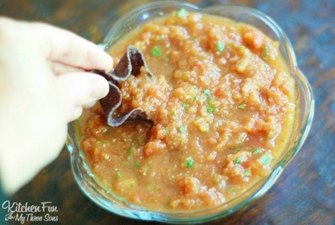 The BEST Canned Tomato Salsa