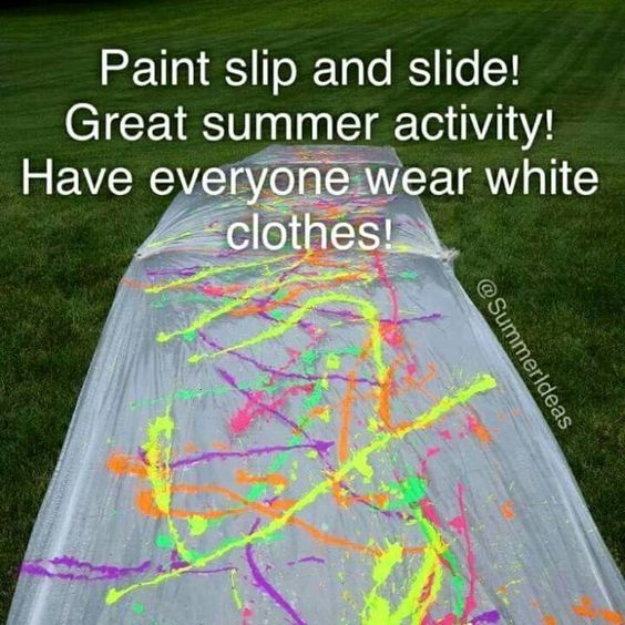 Paint Slip & Slide...these are the BEST Backyard Games for Kids & Adults!