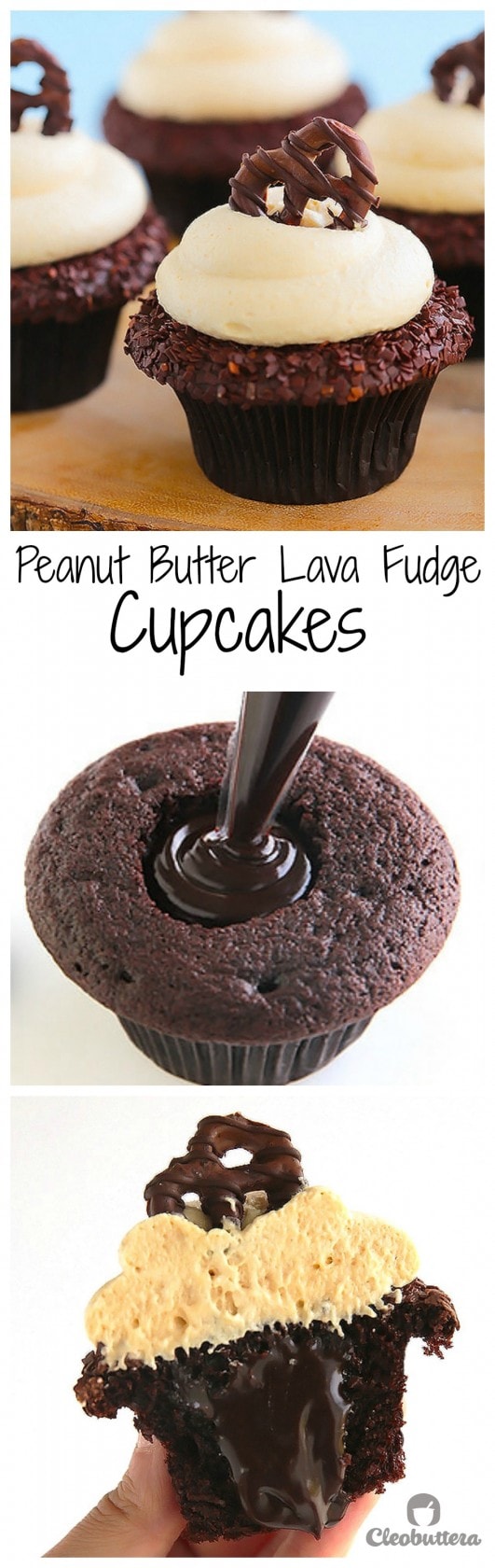 Peanut Butter Lava Cupcakes...these are the BEST Cupcake Ideas!