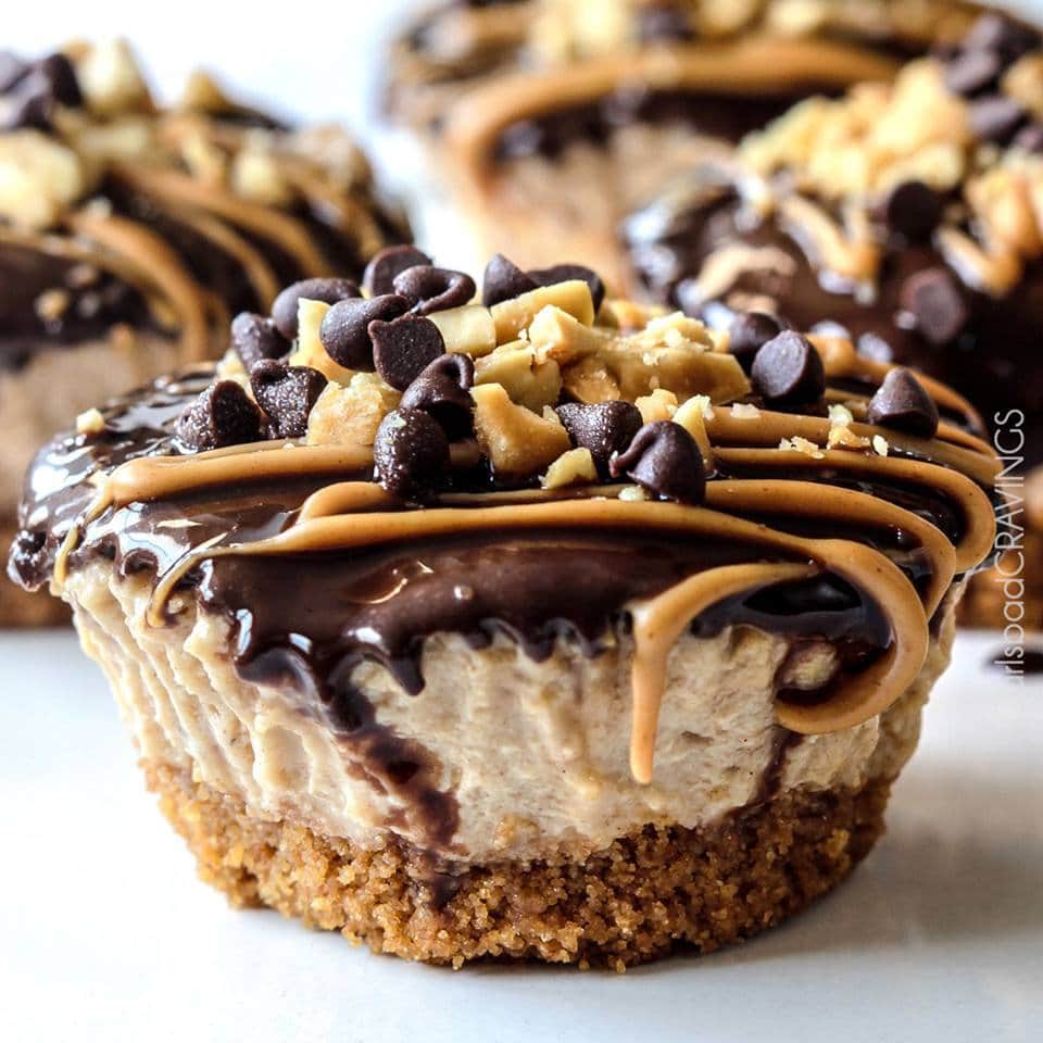 Chocolate Peanut Butter Pie Cupcakes