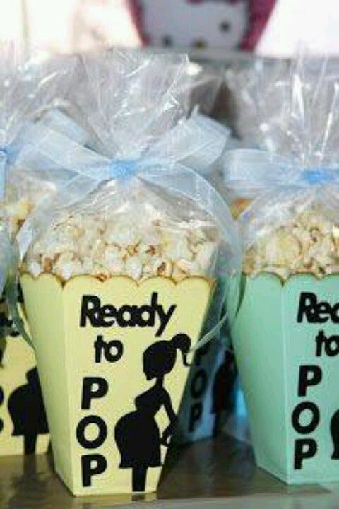 Ready to Pop Popcorn Snacks...these are the BEST Baby Shower Ideas!