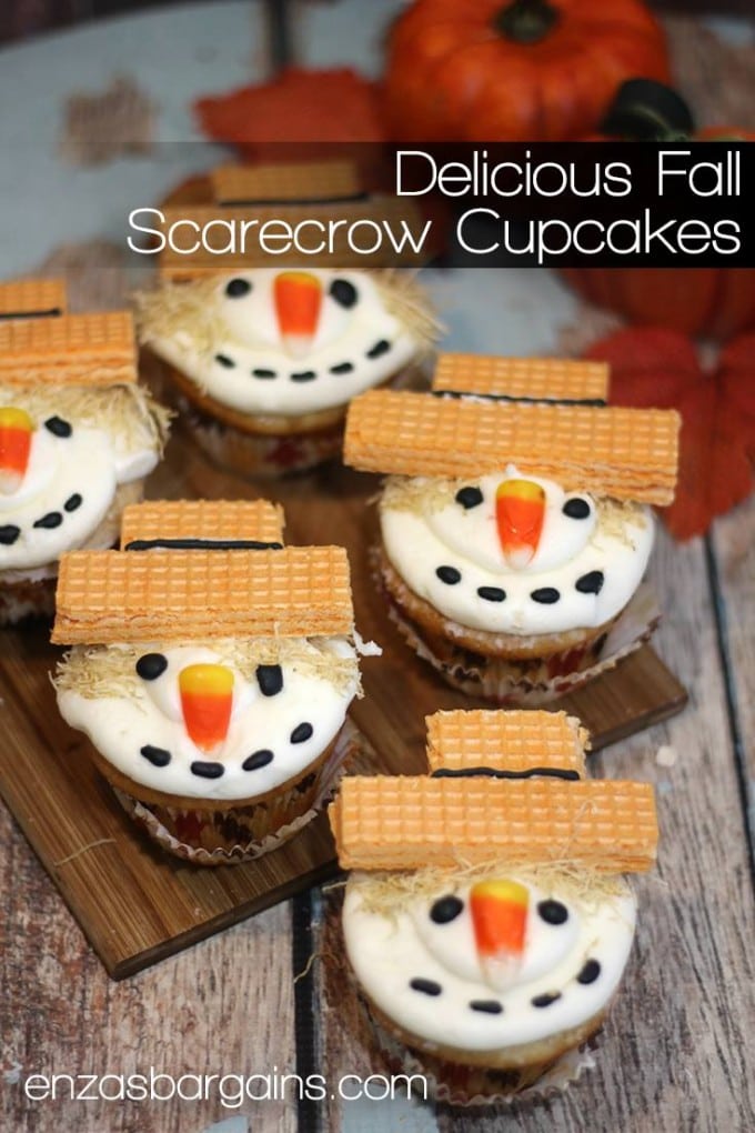 Easy Scarecrow Cupcakes...these are the BEST Cupcake Ideas!