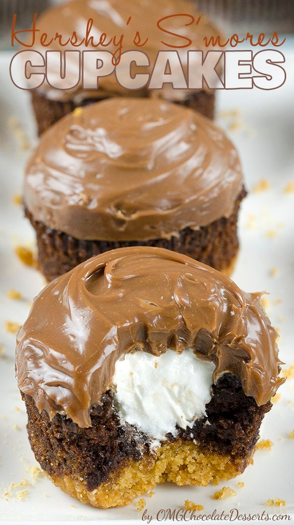 Hershey S'mores Cupcakes...these are the BEST Cupcake Ideas!