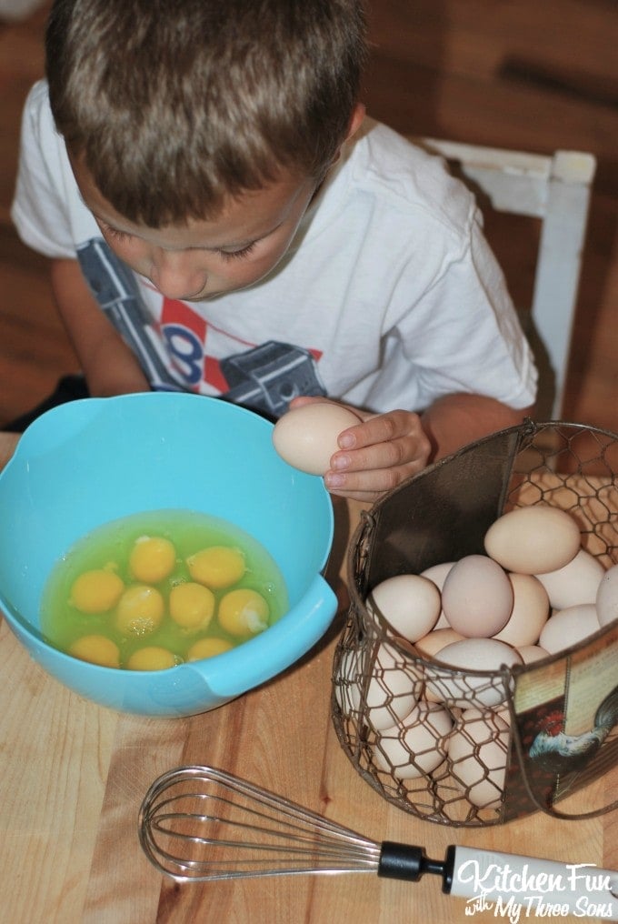 Cracking the eggs