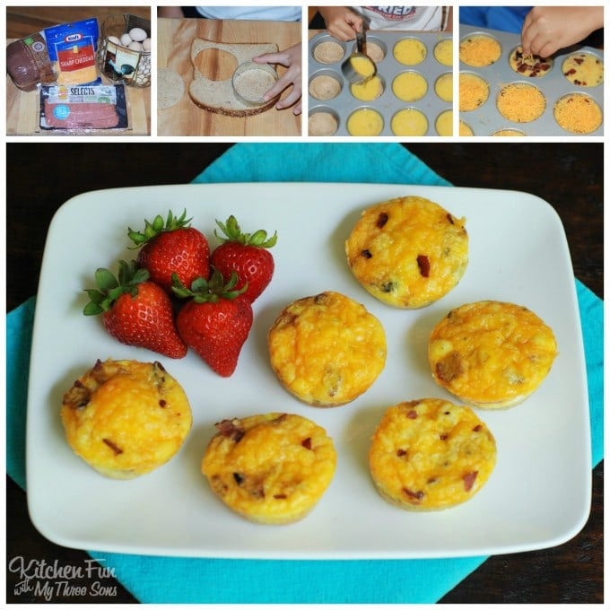 Easy Bacon, Toast, Egg & Cheese Muffins....the BEST Back to School Breakfast idea!