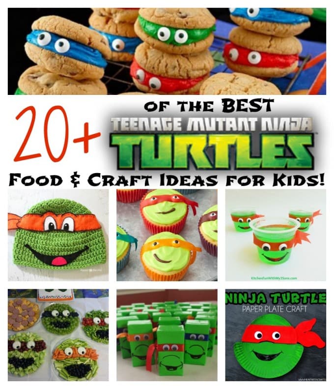 The BEST TMNT Food & Craft Ideas for Kids...your little Teenage Mutant Ninja Turtle fans will LOVE these!