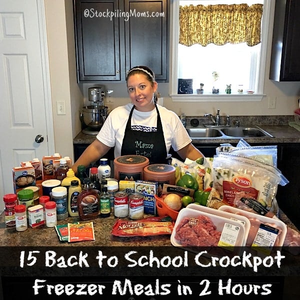 Back to School Crockpot Freezer Meals