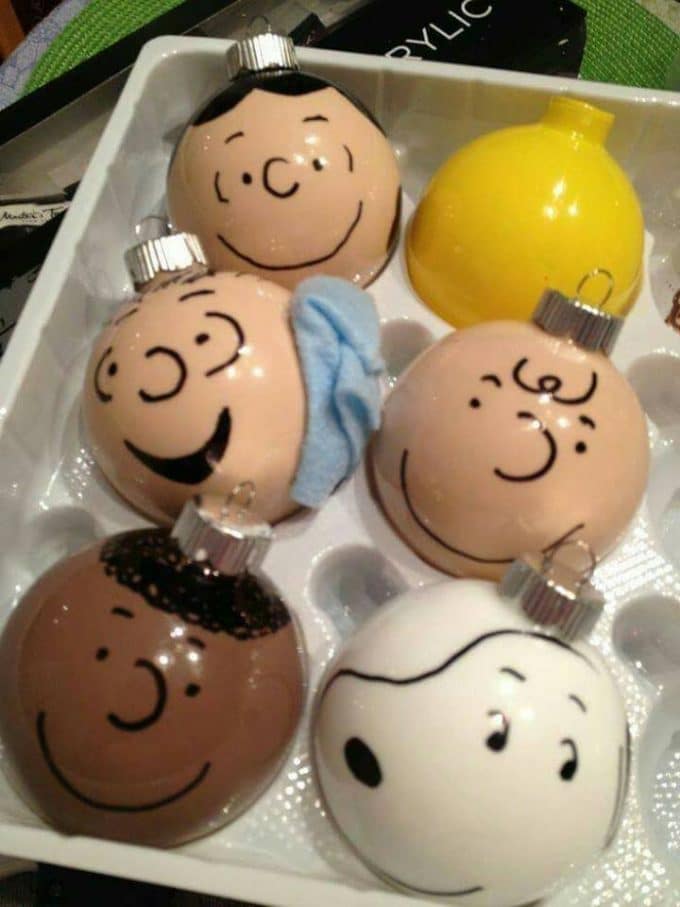 Charlie Brown Peanut Character Christmas Ornaments
