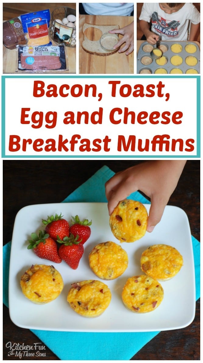 Freezer-Friendly Bacon, Toast, Egg and Cheese Breakfast Muffins...100's of the BEST Freezer Meals!