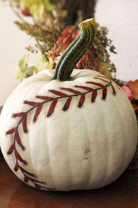 Baseball Pumpkin