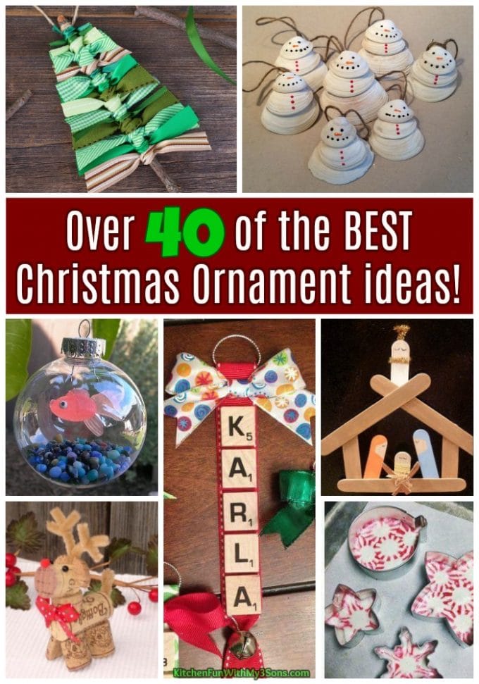 Over 40 of the BEST Christmas Ornament ideas!