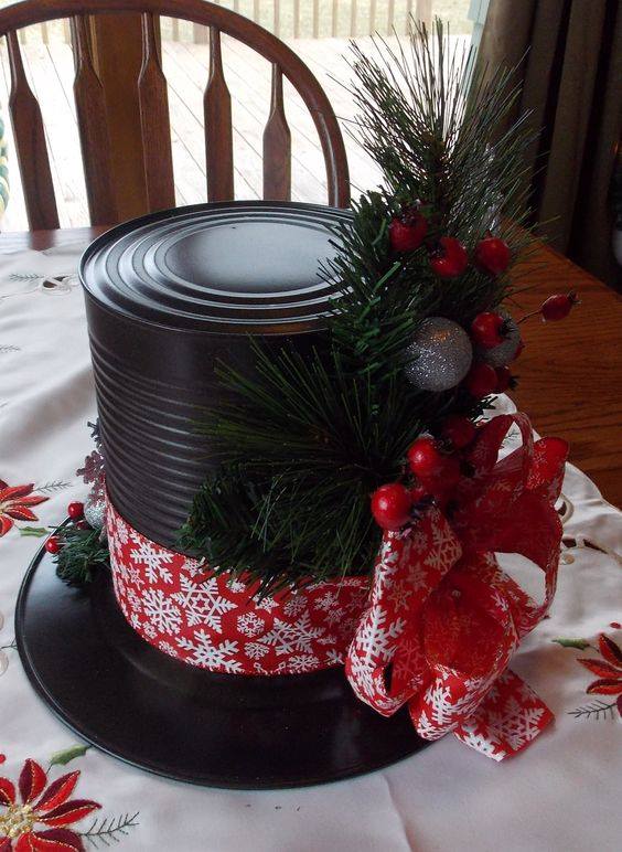 Snowman Hat Centerpiece