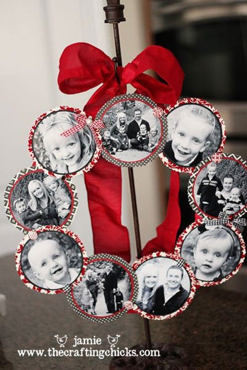 DIY Photo Wreath