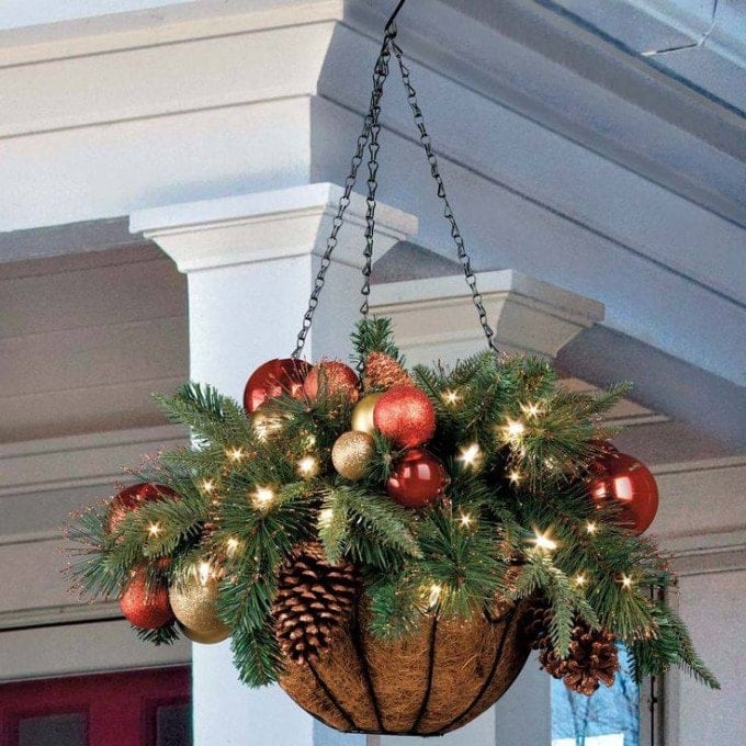 Hanging Christmas Pots