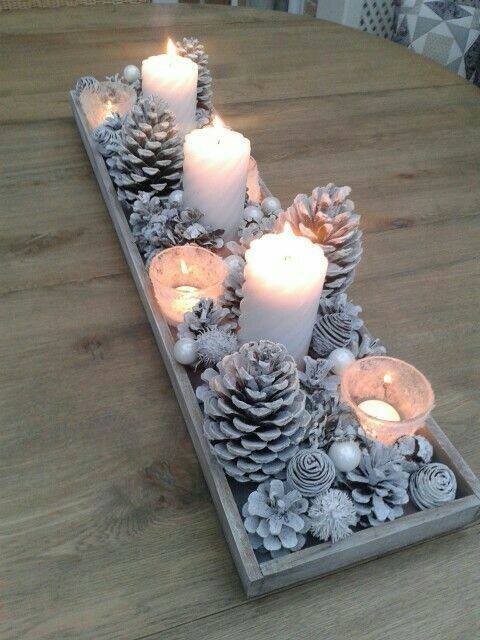 Holiday Pine Cone Centerpiece