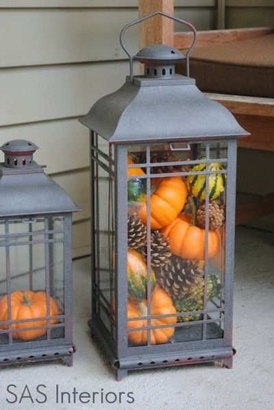 Pumpkin Lanterns...these are the BEST Fall Craft Ideas & DIY Home Decor Projects!