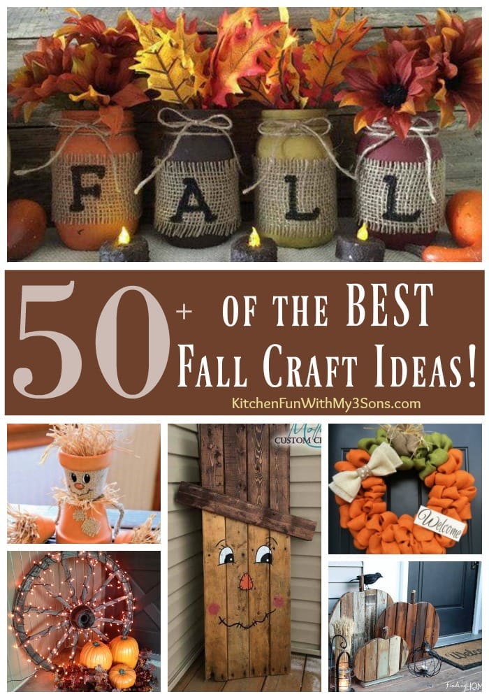 Over 50 Of The BEST DIY Fall Craft Ideas Kitchen Fun With My 3 Sons   The Best Diy Fall Craft Ideas Kids Home Decor Projects 36 