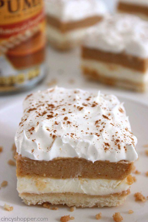 Pumpkin Lush Bars...these are the BEST Fall Dessert Recipes!