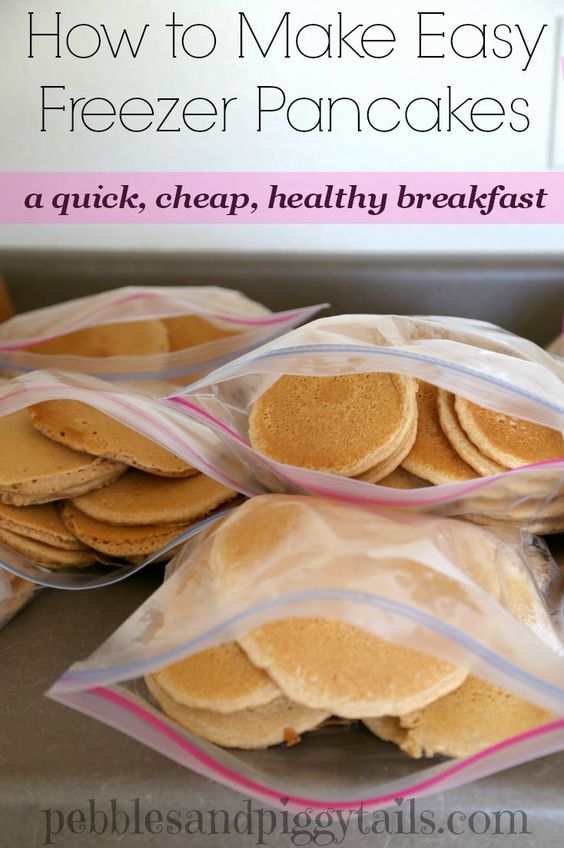 Homemade Freezer Pancakes for a super easy Breakfast....100's of the BEST Freezer Meals!