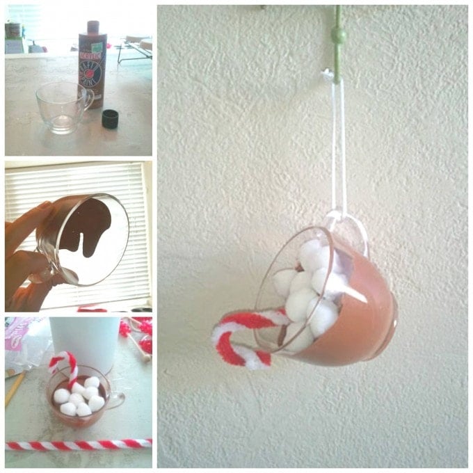 DIY Hot Chocolate Ornaments...these are the BEST Homemade Christmas Ornament Ideas!