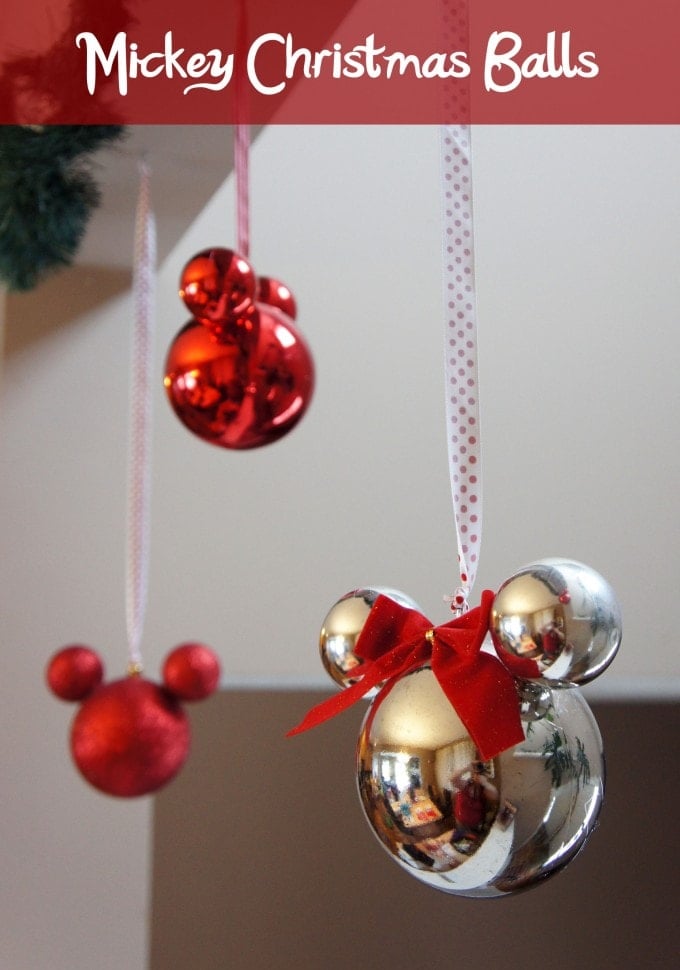 Mickey Mouse Ornaments...these are the BEST Homemade Christmas Ornaments!